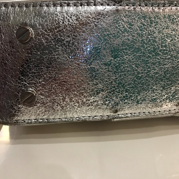 Silver TORY BURCH leather tote - Picture 7 of 8